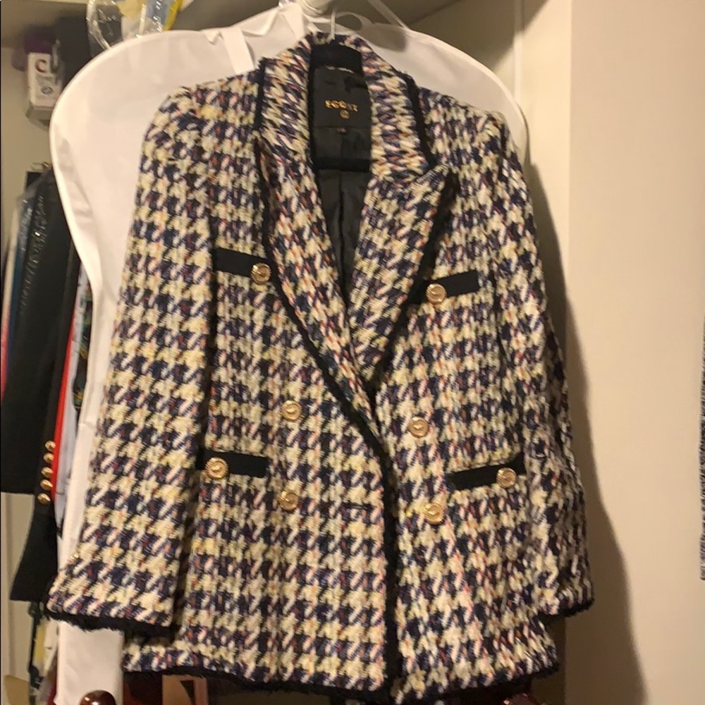Korean executive brand “Egoist” tweed jacket